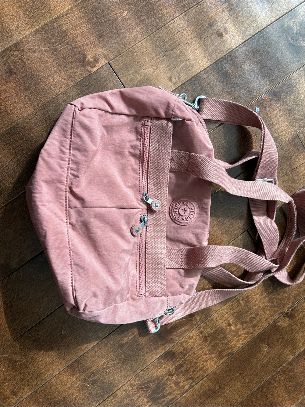 Kipling Eugina Bag Shoulder Tote in Dusty Rose Mauve
